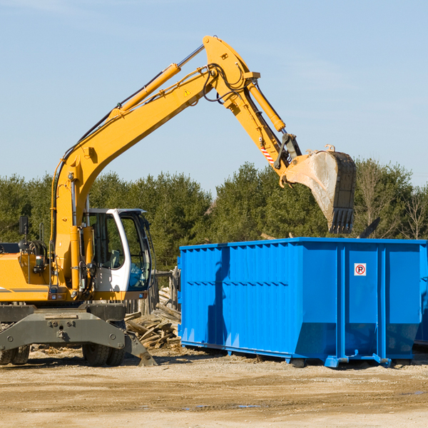 can i choose the location where the residential dumpster will be placed in Bridgeville California